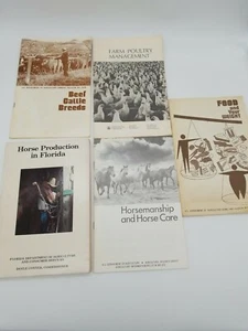 5 Vintage US Department of Agriculture Farmers Bulletins Cattle, Poultry, Horses - Picture 1 of 10