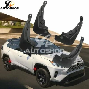 Guardabarros de plástico para Toyota RAV4 2019-2021 4 piezas guardabarros guardabarros cubierta negra - Imagen 1 de 1