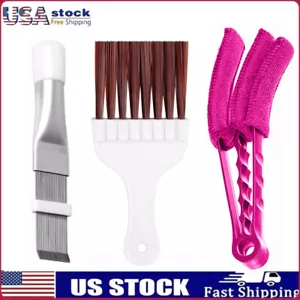 3Pcs Air Conditioner Condenser Fin Comb/Cleaning Brush, Coil Cleaner Whisk Brush - Picture 1 of 7