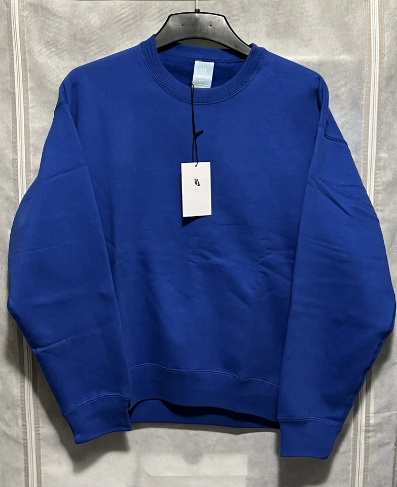 Nike x NOCTA Crewneck Cotton Sweatshirt Blue FQ3553-480 Men’s Size S Small