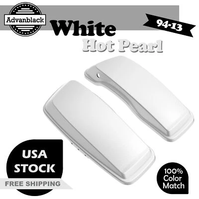 White Hot Pearl Saddlebag Lid Cover For Harley Davidson Touring 1994-2013 - Image 1 of 4