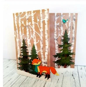 Tree Background Metal Cutting Craft Dies Scrapbooking for DIY Paper Cards Decor - Picture 1 of 5