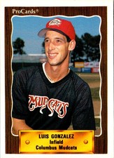 1990 CMC Luis Gonzalez #760 Columbus Mudcats
