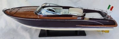 Riva Rama 26" Asiento Crema Calidad Madera Modelo Barco L70 Hermosa Decoración Hogar Foto 1 de 4