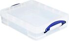 Really Useful Plastic Storage Box 11 Litre Clear 11 Litres 