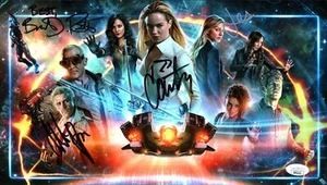 DC Legends of Tomorrow 8x14 Signed Photo Poster Cast x4 JSA Certified Autograph - Picture 1 of 2