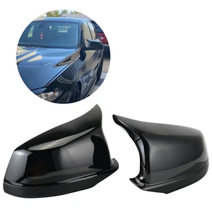 Glänzend Schwarz Spiegelabdeckkappen Gehäuse für BMW F10 F11 Pre-LCI 51167216369 - Picture 1 of 11
