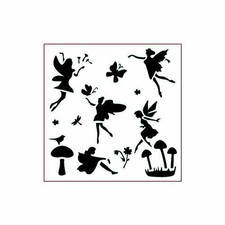 Imagination Crafts MYLAR STENCIL 6/" x 6/" SEASONS GREETINGS IC-STEN-SGREET Christ