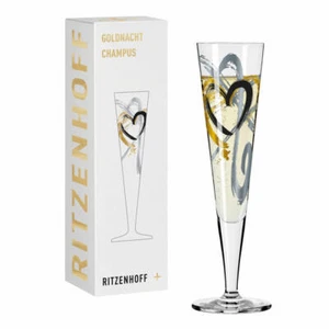 Ritzenhoff Champagne Glass Gold Night 001 - Picture 1 of 5