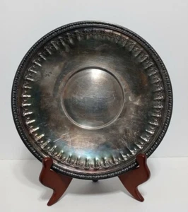 Vintage Reed & Barton Silver Plated Riviera Sandwich Plate 1202 Round 10.5” MCM  - Picture 1 of 10