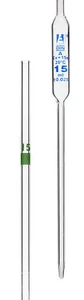 Eisco Labs 15ml Volumetric Pipette, Class A - Borosilicate Glass - Picture 1 of 1