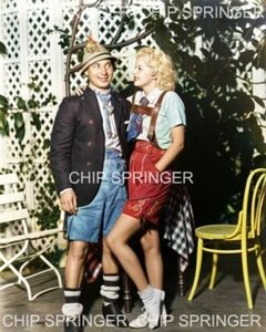 JEAN HARLOW & Harp Marx | 8X10 BEAUTIFUL COLOR PHOTO BY CHIP SPRINGER - Picture 1 of 1