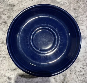 Vintage Homer Laughlin Cobalt Blue Fiestaware Saucers 9 Pieces, Pre-owned - Picture 1 of 4