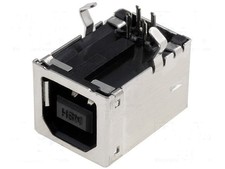 Presa USB B per PCB THT PIN 4 angolari 90°