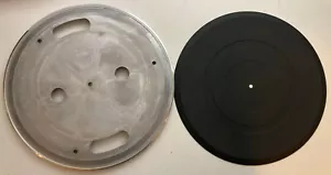 Plato de aluminio y alfombrilla de goma PARA tocadiscos Pioneer PL-2 REPUESTOS - Imagen 1 de 7