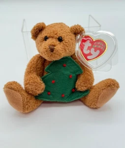 Ty Beanie Jingle Babies 4” adornos de felpa ¡NUEVO CON ETIQUETAS! Oso/árbol de vacaciones Twinkling 2005 - Imagen 1 de 4