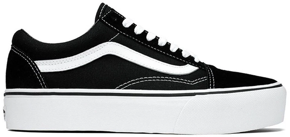 Size 5 - Vans Old Skool Platform Black White