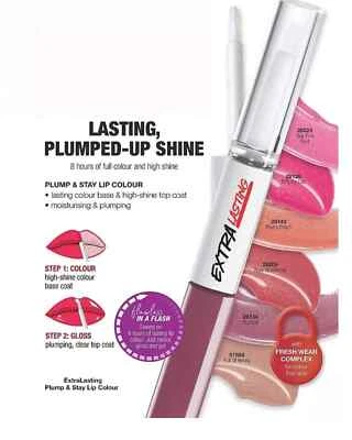 Avon Extra Lasting Plump & Stay Lip Colour In *Stay Pink Pout* Discontinued Rare