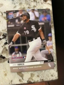 2019 TOPPS NOW AL ALL-STAR GAME SELECTION CARD WHITE SOX JOSE ABREU #AL-14 - Picture 1 of 1