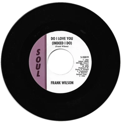 Frank Wilson Do I Love You (Indeed I Do) + Instrumental Northern Soul Listen