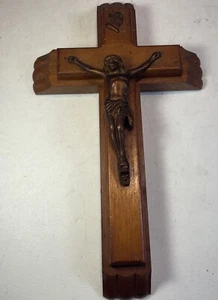 Vintage Wooden Catholic Crucifix Cross Sick Call Last Rites Kit Set - Picture 1 of 6