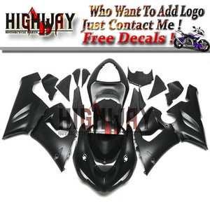 Fairings For Kawasaki ZX-6R Ninja 636 05 2006 ABS Kit Bodywork Flat Matte Black - Picture 1 of 6