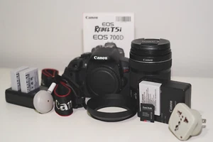 Canon EOS 700D DSLR Camera WITH Canon EF-S 18-135mm IS STM lens AND EXTRAS - Picture 1 of 20