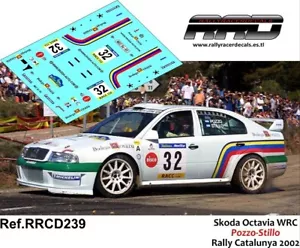 DECAL/CALCA 1/43; Skoda Octavia WRC; Pozzo-Stillo; Rally Catalunya 2002 - Imagen 1 de 2