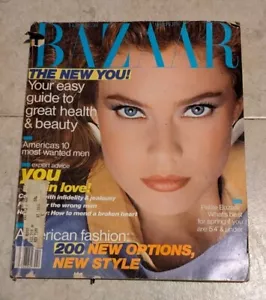 Vintage Harper's Bazaar Magazine February 1982 Carol Alt Jerry Hall - Picture 1 of 8