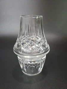 Soporte votivo lámpara vela huracán vintage Waterford Crystal Lismore 2 piezas - Imagen 1 de 7