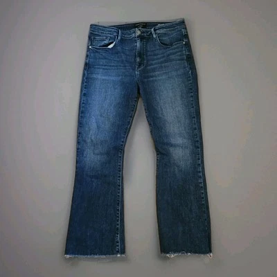 Современные прямые вареные джинсы Sanctuary из денима с высокой талией среднего размера с необработанным подолом 32/14 - Изображение 1 из 4