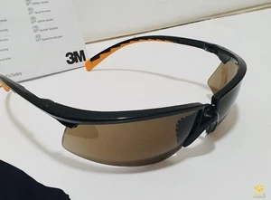 3M SOLUS Safety Glasses Bronze AS/AF UV Anti-Fog  Anti Scratch - Picture 1 of 4