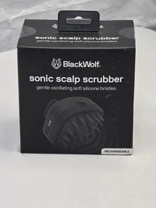 Black Wolf Sonic Scalp Scrubber - Electric Hair & Scalp Massager Brush with 3... - Picture 1 of 7