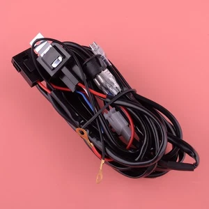 1Set 12V 30A Universal LED Work Fog Light On-Off Switch-Relay Wiring Harness Kit - Picture 1 of 4