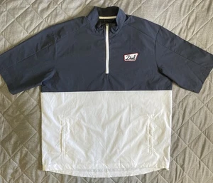 Barstool Sports Dad Short Sleeve 1/4 Zip Mens Large 100% Nylon Golf Outerwear - Picture 1 of 13