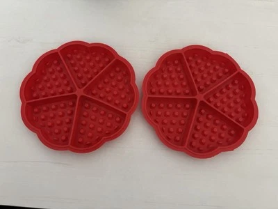 2 Silikon Backformen Waffelformen - Bild 1 von 3