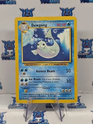 Dewgong 25/102 Pokemon Base Set MP  - Image 1 of 2