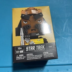 Kubros Star Trek The Next Generation WORF 157 Pcs Build A Figure Box Crushed - Picture 1 of 5