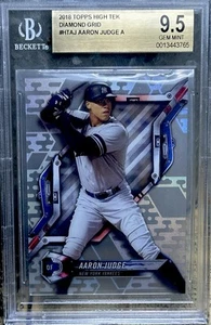 Aaron Judge 2018 Topps High Tek Diamond Grid ACETATE GRADED BGS GEM Mint 9.5 ! - Picture 1 of 12