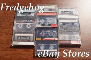 10 x AUDIO CASSETTE TAPES / CASSETTES - PLEASE READ FULLY - TDK - SONY - MEMOREX - Picture 1 of 5