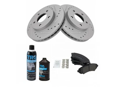 Kit de pastilha de freio e rotor dianteiro 39728TVHD 2003 2004 Buick Rendezvous 2002-2007 - Imagem 1 de 2