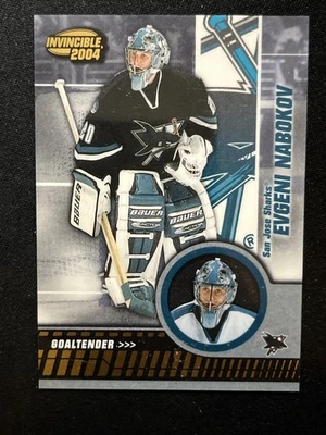 03-04 Pacific Trading Invincible Hockey 84 Evgeni Nabokov - Image 1 of 2