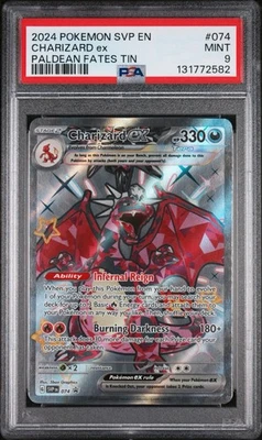 Charizard ex 074 Sv: Scarlet & Violet Promo Cards Holo PSA 9  - Image 1 of 2
