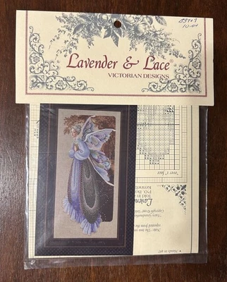 Lavender & Lace Cross Stitch Pattern Fairy Grandmother - Image 1 of 2