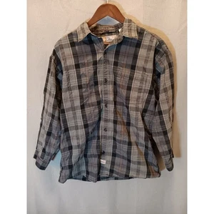 Camisa abotonada manga larga a cuadros XL para niños Levi Strauss - Imagen 1 de 6