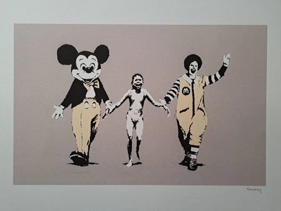 Impresión artística Banksy - Napalm - Certificado Foto 1 de 4