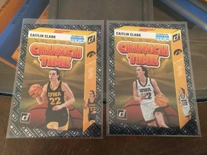 CAITLIN CLARK 2024 PANINI DONRUSS HOBBY BLACK CRUNCH TIME / 2 KARTEN SET - Bild 1 von 1