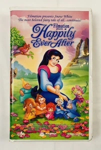 Happily Ever After VHS 1993 Filmation Snow White Sequel Animated Movie - Foto 1 di 9