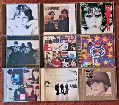 U2 9 CD Collection EU Original Pressings Mint Joshua Tree Achtung Baby Zooropa Foto 1 de 3