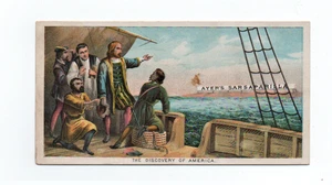 AYER'S SARSAPARILLA ANTIKE VIKTORIANISCHE WERBUNG HANDELSKARTE - Bild 1 von 2